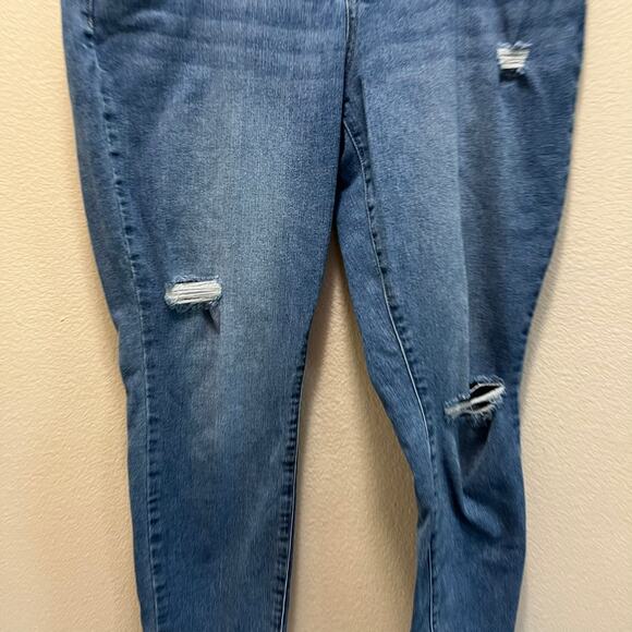 Lucky Brand Low Rise Lolita Skinny Jeans Distressed Stretch Medium Wash Sz 14/32 - Picture 4 of 9